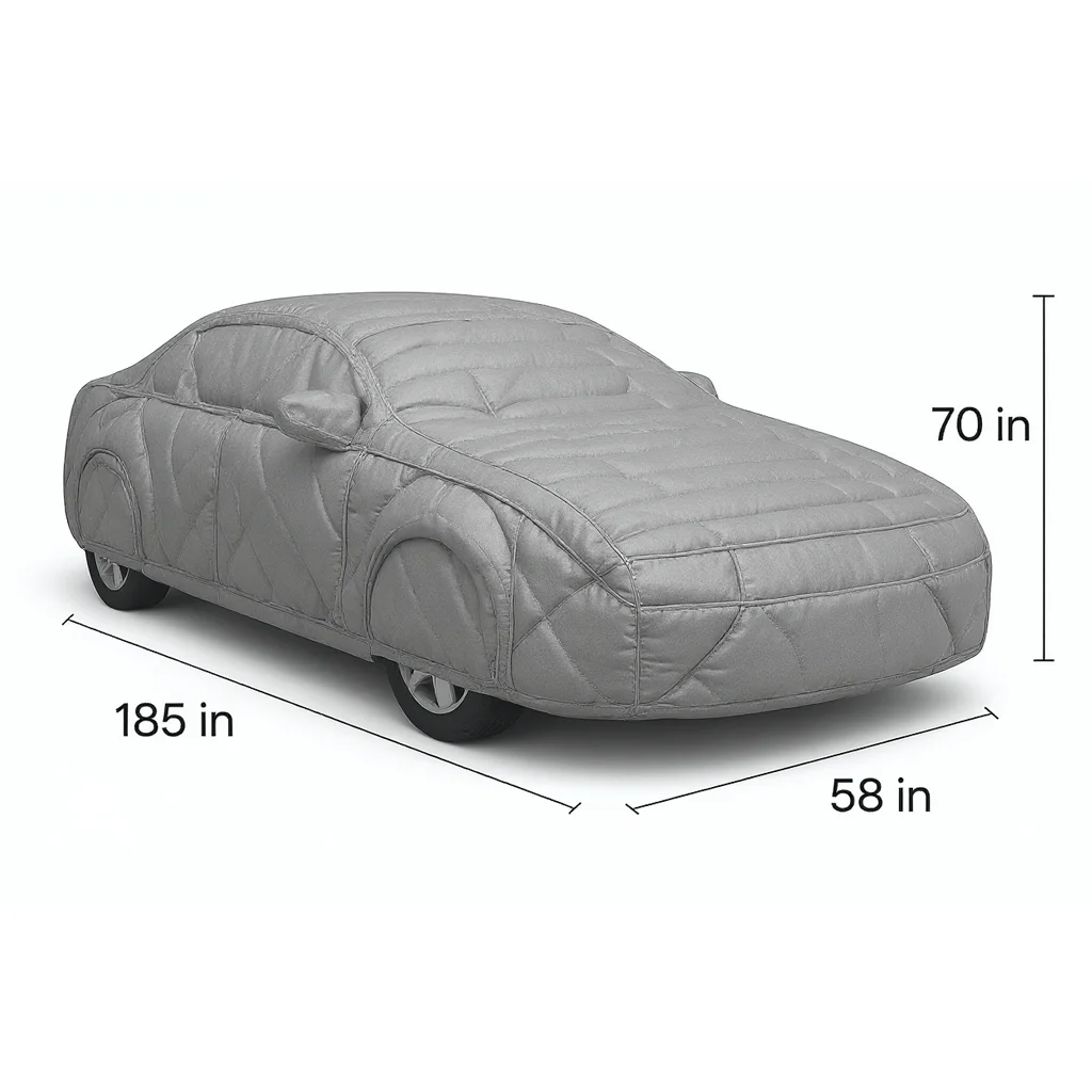 Heavy-Duty Hail Protection Sedan Car Cover (复制) - 图片 4